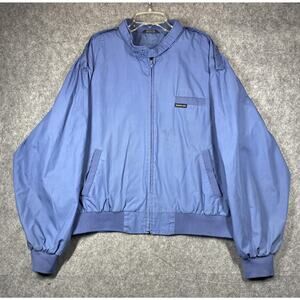 Vintage Members Only Jacket Mens 2XL Blue Windbreaker Bomber Pockets 80s 90s